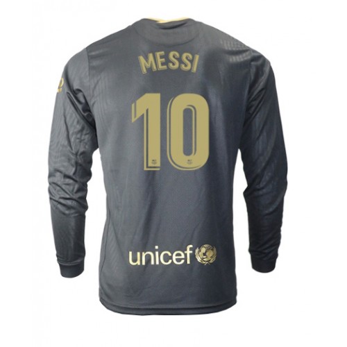 FC Barcelona Fodboldtrøjer Lionel Messi 10 Udebanesæt 2020/21 Langærmet FC Barcelona Fodboldtrøjer Lionel Messi 10 Udebanesæt 2020/21 Langærmet